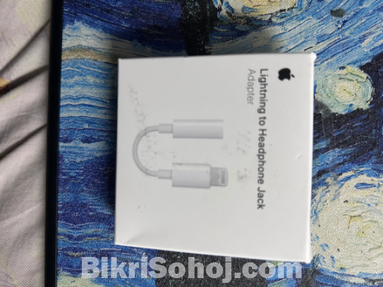 Lightning earphoneconnector 3.5 mm jack